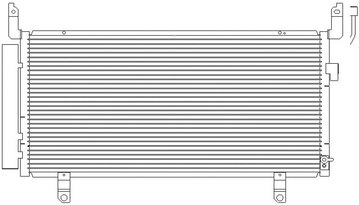 OE Replacement SUBARU FORESTER A/C Condenser (Partslink Number SU3030135)