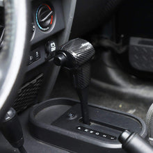 Car Gear Shift Knob Cover Trim Interior Accessories for Jeep Wrangler JK JKU 2007-2010 (Carbon Fiber Grain)