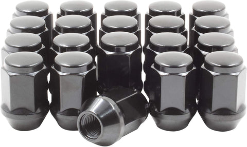 Set of 20 Lug Nuts Closed End Bulge Acorn Lug Nut Style 1.38