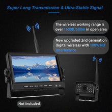 Wireless Backup Camera Add-on for AHD Wireless DVR System, 12v-24v Waterproof Night Vision Extra Reversing Camera for Digital Wireless Backup System, Transmission Distance up to 500M for Truck Bus