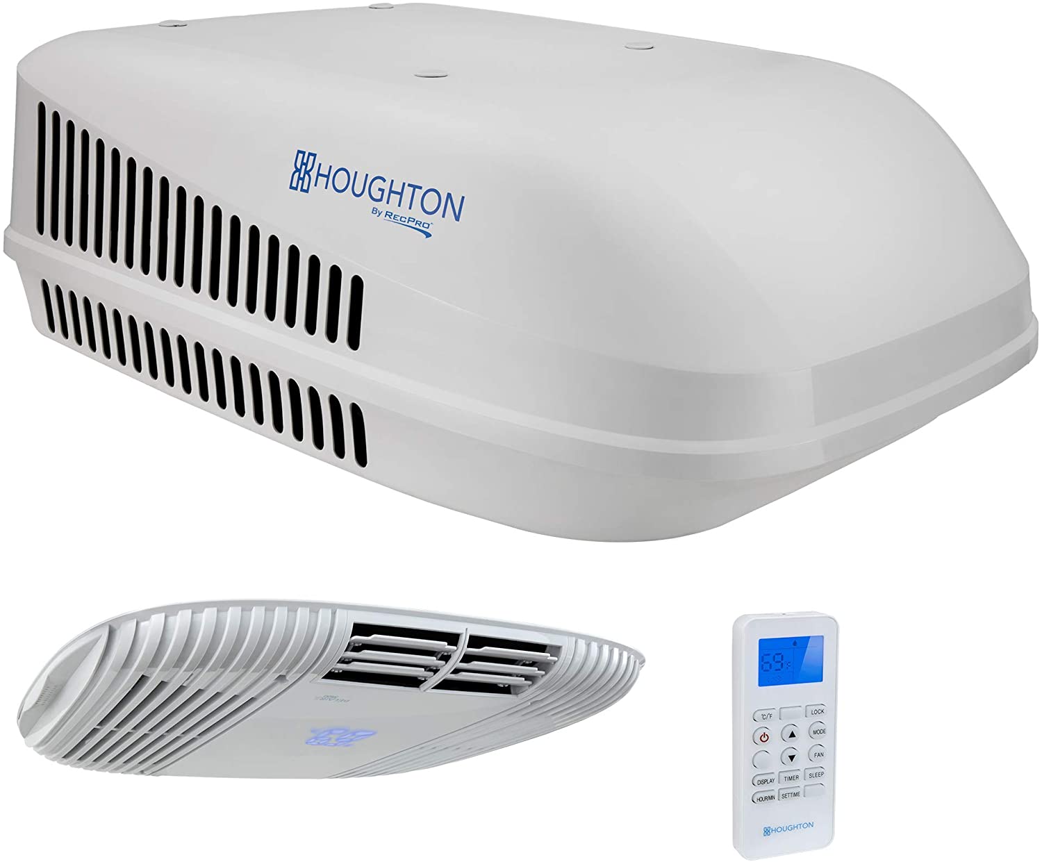 RecPro RV Air Conditioner 13.5K Ducted | Quiet AC | Cooling Only | RV AC Unit | Camper Air Conditioner (Black)