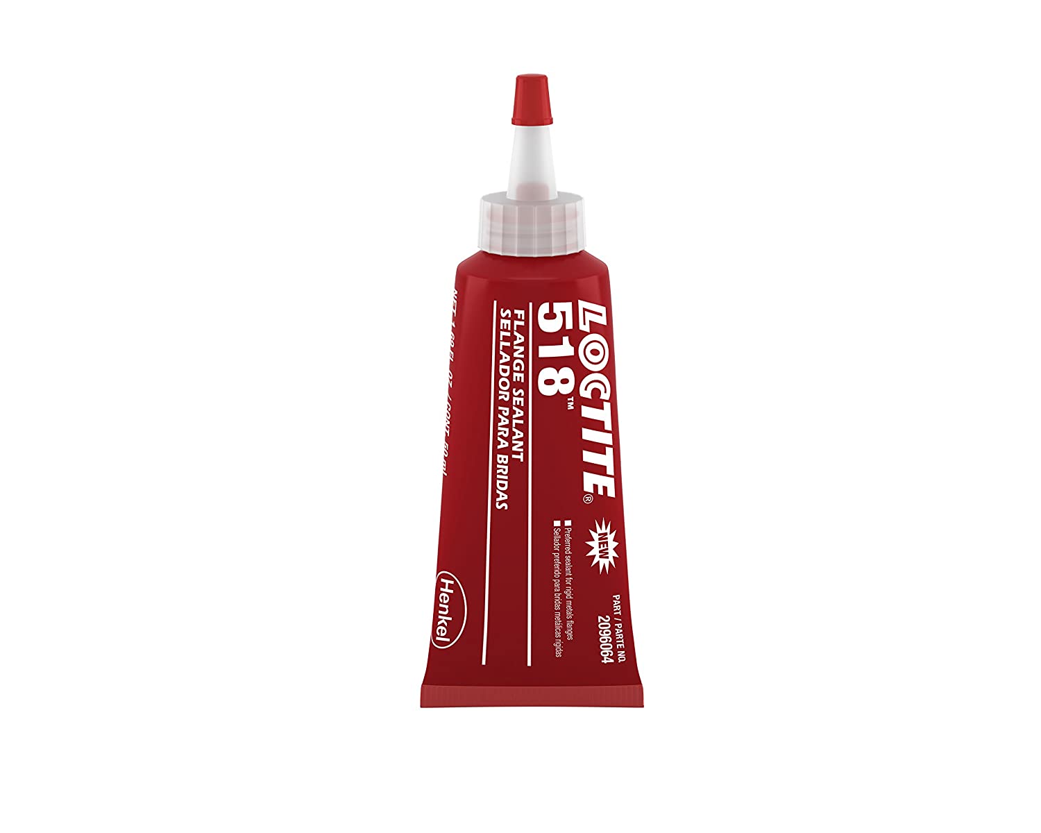 Loctite 518 Gasket Sealant 6 mL Tube, Red (2096062) (Packaging may Vary)