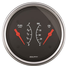 AUTO METER 1434 Designer Black Oil/Fuel Dual Gauge