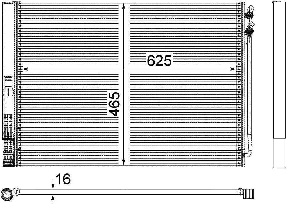 MAHLE Behr AC 567 000P A/C Condenser