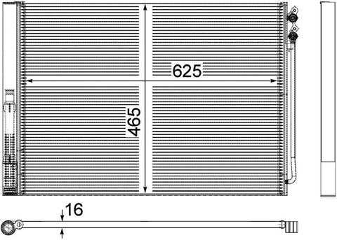 MAHLE Behr AC 567 000P A/C Condenser