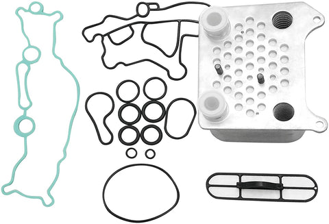 BOXI Upgraded Engine Oil Cooler Kit Compatible with 03-07 Ford F-250/F-350/F-450/F-550 Super Duty, 03-05 Excursion, 04-05 E-350 Club Wagon,04-10 E-350/E-450 Super Duty Powerstroke Diesel 3C3Z6A642CA
