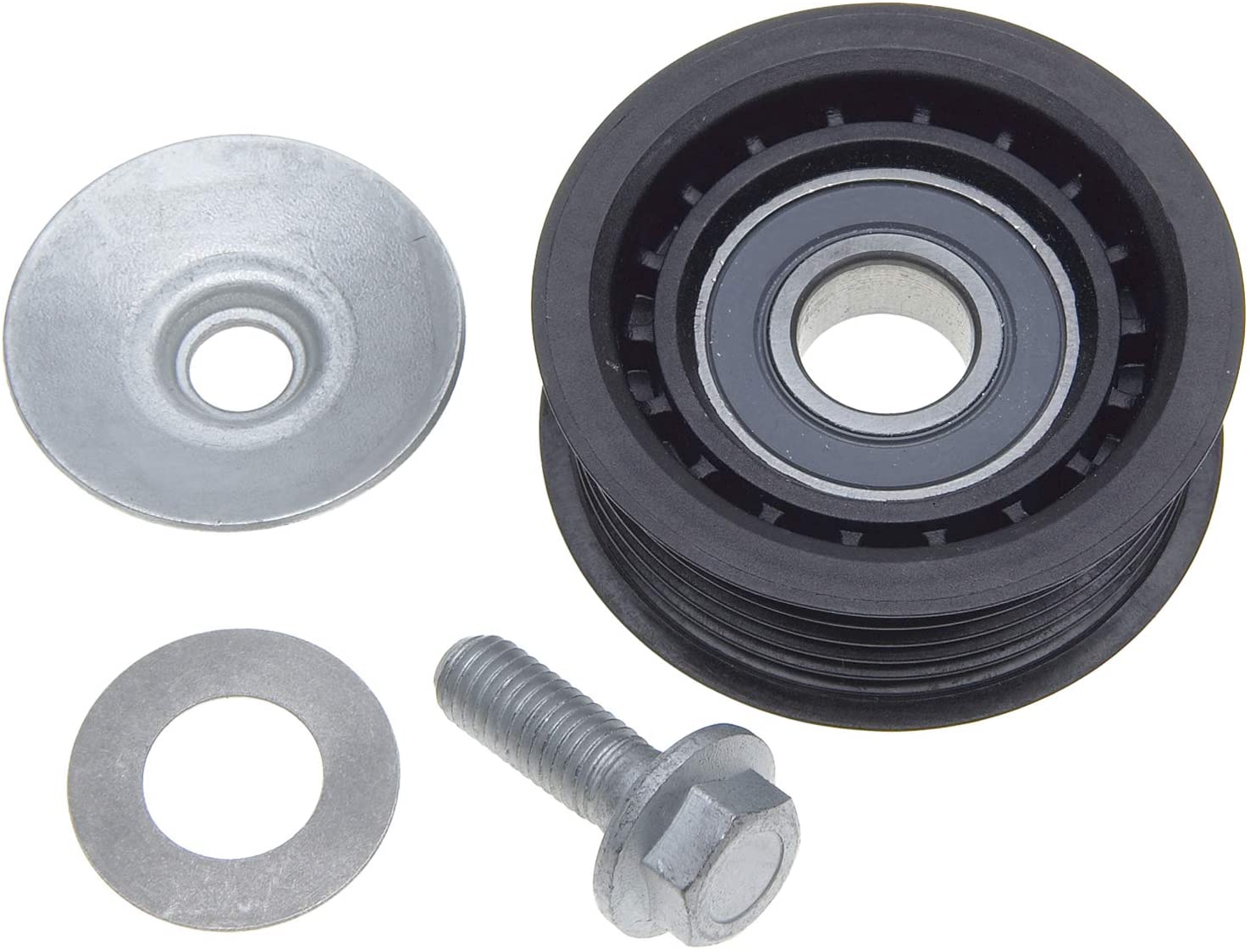 ACDelco 36079 Professional Flanged Idler Pulley with Bolt, Dust Shield, and Washer