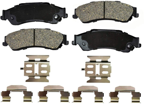 PT Auto Warehouse PT729 - Ceramic Disc Brake Pad Set - Rear