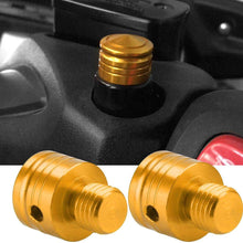 Akozon Decorative Screw Cap Covers 10mm Motorcycle Modified Rearview Mirror Seat For Yamaha (Yellow)