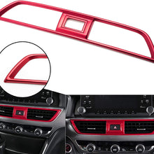 Xotic Tech 5pcs Sporty Red Pre-Cut Front Hood Grille Grill Molding Trim Waterproof Protector Sticker for Honda Accord 2018 2019 Sedan