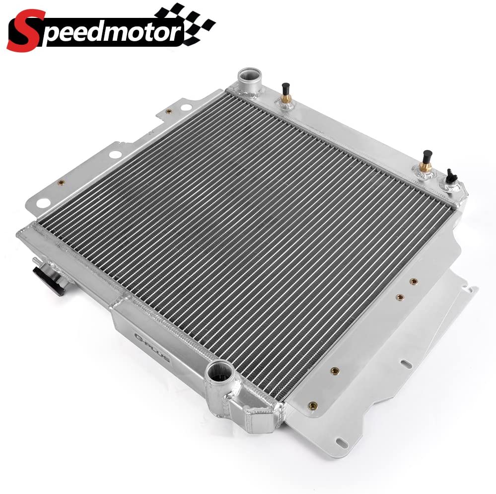 All Aluminum Racing Radiator Replacement For Jeep Wrangler YJ TJ 1987-2006/Replacement For Jeep 1987-2004 Wrangler YJ GM chevy V8 Conversion