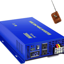 XYZ INVT Pure Sine Wave Inverter - 2500W 24V DC to 110V 120V AC with Wireless Remote Switch, 5000 watt Surge, Power Converter for RV, Camping, Solar System, Grid Off.