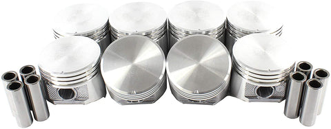 DNJ P1142 Standard Piston Set For 1992-2003 / Dodge, Jeep / B1500, B2500, B3500, D150, D250, Dakota, Durango, Grand Cherokee, Grand Wagoneer, Ramcharger, W250 / 5.2L / OHV / V8 / 16V / 318cid