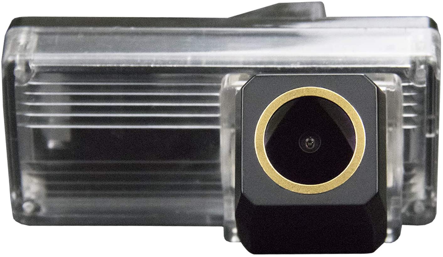 HD 1280x720p Golden Camera for Toyota Reiz Land Cruiser LC100 LC200 LC120 Prado Prius Mark X GRX120,3nd Generation Camera Rear View Reversing Backup Camera Night Vision Waterproof Backing Camera