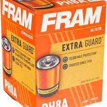 FRAM Extra Guard PH8A, 10K Mile Change Interval Spin-On Oil Filter