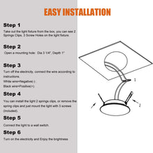 Facon 4.5Inch LED RV Puck Light Full Aluminum Recessed Mount Down Light 12V Interior Light for RV Motor-Homes Camper Caravan Trailer Boat (4000K Cool White Light)