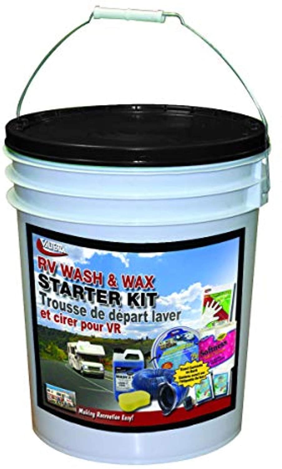 Valterra K88130 RV Starter Kit (with Bucket and Wash & Wax Kit),1 Pack