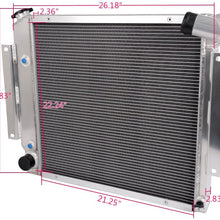 FULL ALUMINUM RACING RADIATOR FOR 1970-1981 Compatible For INTERNATIONAL SCOUT II/PICKUP 5.0 V8 1971 1972 1973 1974 1975 1976 1978 1978 1980
