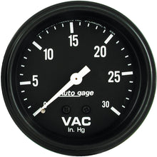 AUTO METER 2317 Autogage Vacuum Gauge Regular, 2.625 in.