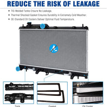 1 Row CU2778 Radiator 16mm Replacement for Legacy Outback 2005 2006 2007 2008 H4 2.5L