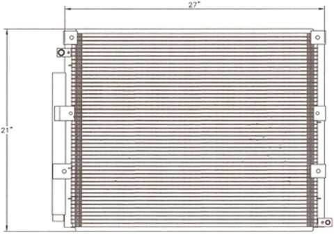 OE Replacement A/C Condenser LEXUS LX470 1999-2007 (Partslink TO3030118|TO3030188|TO3030191)
