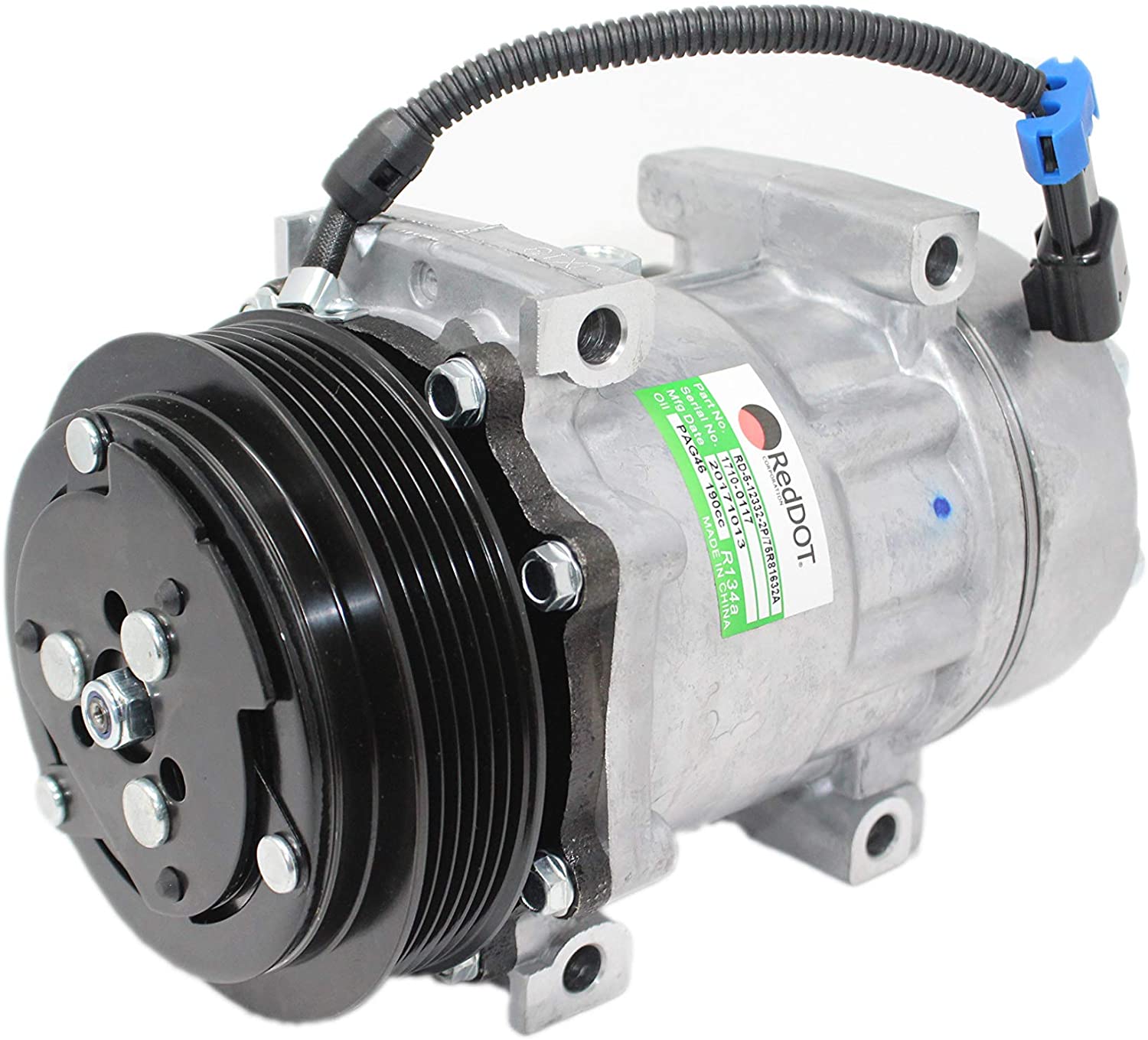 SANDEN STYLE 4040 4425 4792 AC COMPRESSOR FOR KENWORTH F69-6000 F69-6002-122 F69-6003 75R81632A