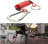 TAITONG 6 Foot Breakaway Trailer Cable, Trailer Brake Safety Cable Spring Towing Coiled Wire, Rv Brake Away Cable (2 Pack)