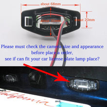 Misayaee Rear View Back Up Reverse Parking Camera in License Plate Lighting Night Version (NTSC) for Honda Jazz Accord Civic EK Odyssey Pilot Civic FD