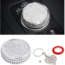 PIFOOG Bling Crystal Speed Button Sticker for Lexus RX NX RX300 RX350 NX200 NX300 ECO Push Normal Sport Car Interior Accessories Trim Silver (Speed Button Small)