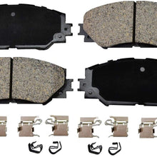 PT Auto Warehouse PT1210 - Ceramic Disc Brake Pad Set - Front