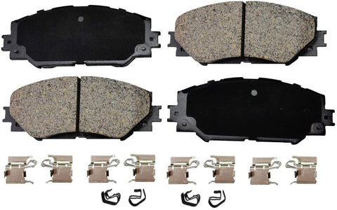 PT Auto Warehouse PT1210 - Ceramic Disc Brake Pad Set - Front