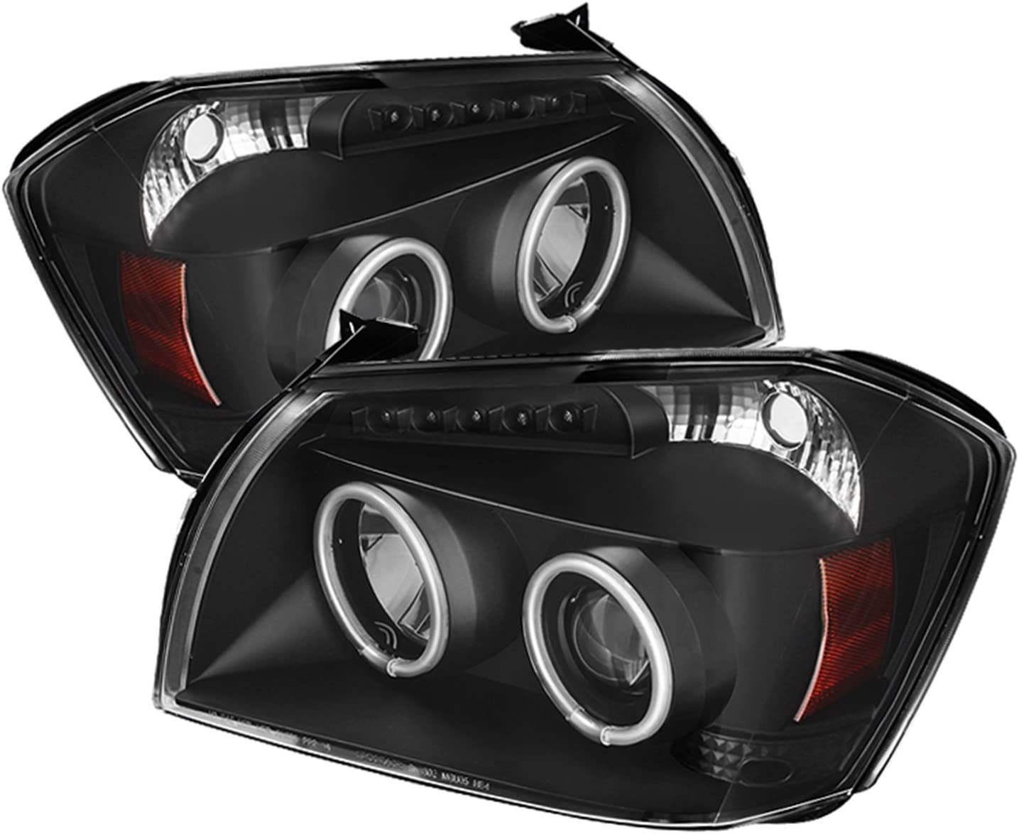 Spyder Auto PRO-YD-DMAG05-CCFL-BK Dodge Magnum Black CCFL LED Projector Headlight with Replaceable LEDs