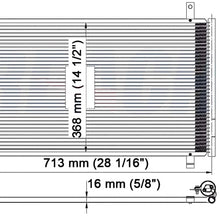 Klimoto condenser | fits Nissan 350Z 2003-2009 3.5L V6 W/Drier | Replaces NI3030149 92100CD00A