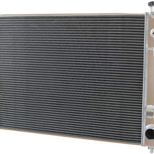 ALLOYWORKS Full Aluminum Radiator For 2002-2008 Dodge Ram 1500 2500 3500/1993-2002 Chevy Camaro 3.7L 3.8L 4.7L 5.7L 5.9L 8.0L 8.3L V6 V8 Engine