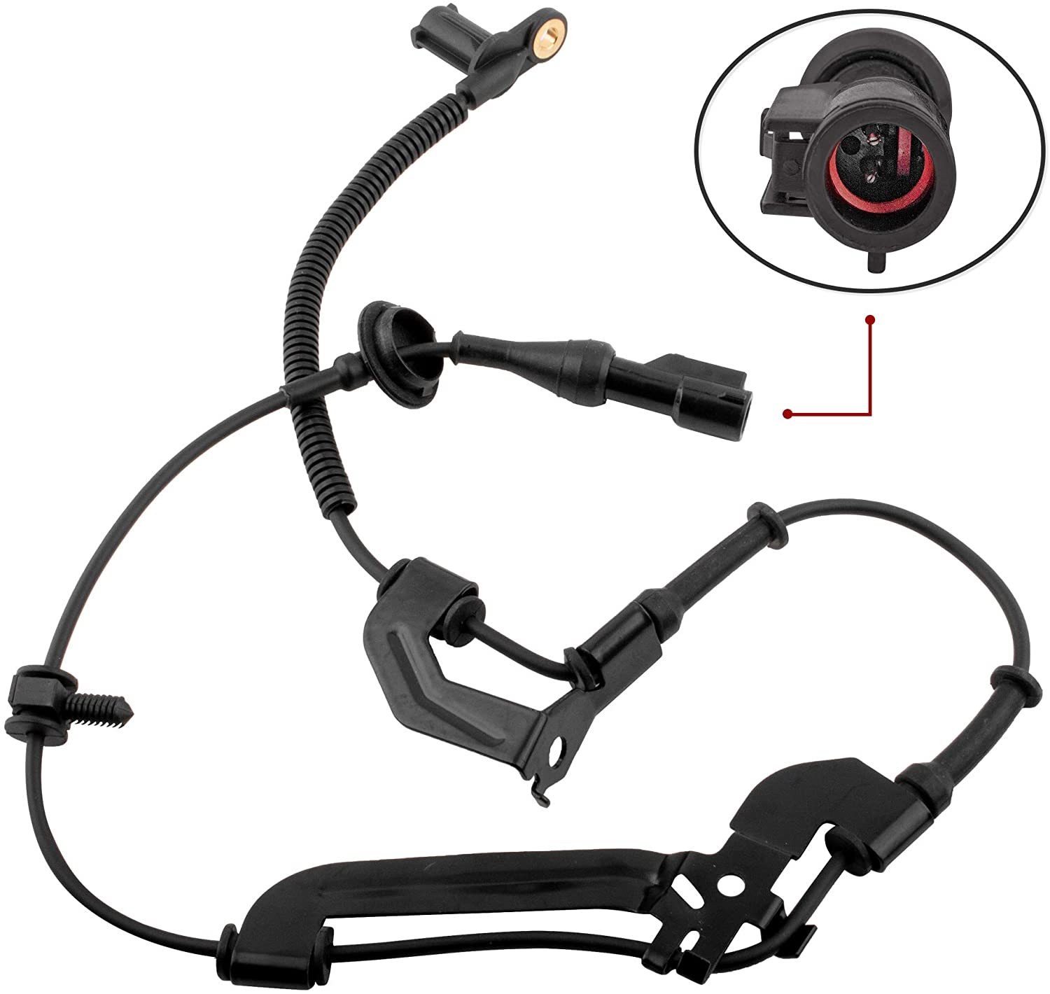 BOXI Front Right ABS Wheel Speed Sensor for 2001 2002 2003 2004 2005 2006 2007 2008 Ford Escape / 2005 2006 2007 2008 Mercury Mariner (Replaces YL8Z2C204AA YL8Z2C204AB SU7892 970-076)