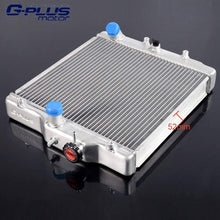 3 Row 52mm Aluminum Racing Cooling Radiator Stop Leak Compatible For Honda Civic EK EG B16A B18C DOHC 1992-1999 With 12" Radiator Cooling Fan