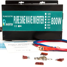 WZRELB RBP80012VCRT 800W 12V 120V Pure Sine Wave Solar Power Inverter with Remote Control Switch