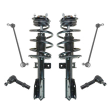 6 Piece Front Strut & Spring Assemblies Sway Bar Links Tie Rods Kit for GM Truck
