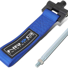 TOW-180BL Front Bumper Tow Strap Towing Hook Belt Replacement for VW Cabrio 99-02 /Jetta Golf 99-05