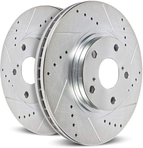 Power Stop JBR1129XPR Front Evolution Drilled & Slotted Rotor Pair
