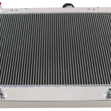 ALLOYWORKS 4 Row Full Aluminum Radiator compatible with 1998-2007 Toyota Land Cruiser HDJ100R FZJ105R HZJ105R 4.2L/1HZ AT/MT