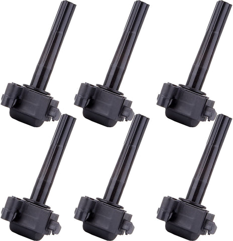 TUPARTS Pack of 6 Ignition Coils Fit for L-exus ES300 T-oyota Avalon/Camry/Sienna/Solara 1996-2003 Replacement for OE: UF155 C1040 5C1488