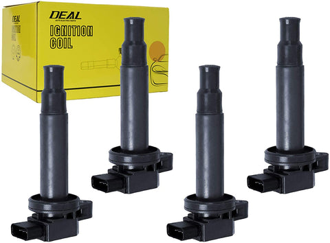 DEAL Pack of 4 New Ignition Coil For Scion xA/xB Echo/Prius/Yaris 1.5L L4 Compatible with UF316 5C1293 C1304