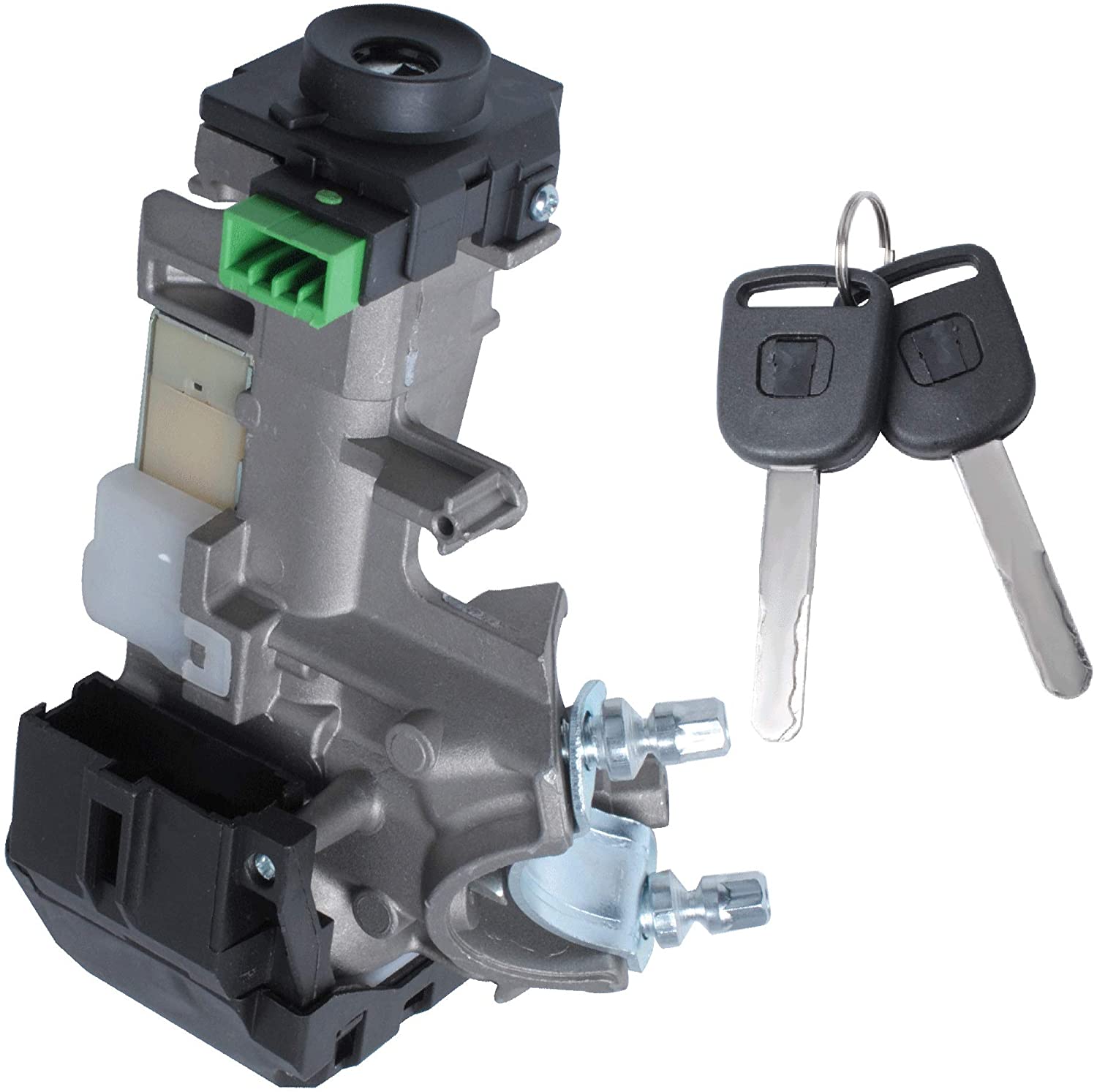 06350-SAA-G30 Ignition Switch Lock Cylinder Assembly for Honda Accord Civic CRV Odyssey with 2 Chip Keys, Replace : 35100-SDA-A71