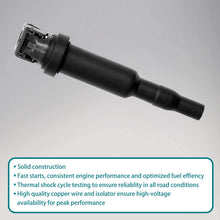 HQPASFY Ignition Coil Pack Set of 6 for BMW 325i 335i 525i 550i 650i M3 M5 X5 X6 & More Replaces# 0221504470, 12137562744, 221504470, 12137594937, 12138657273