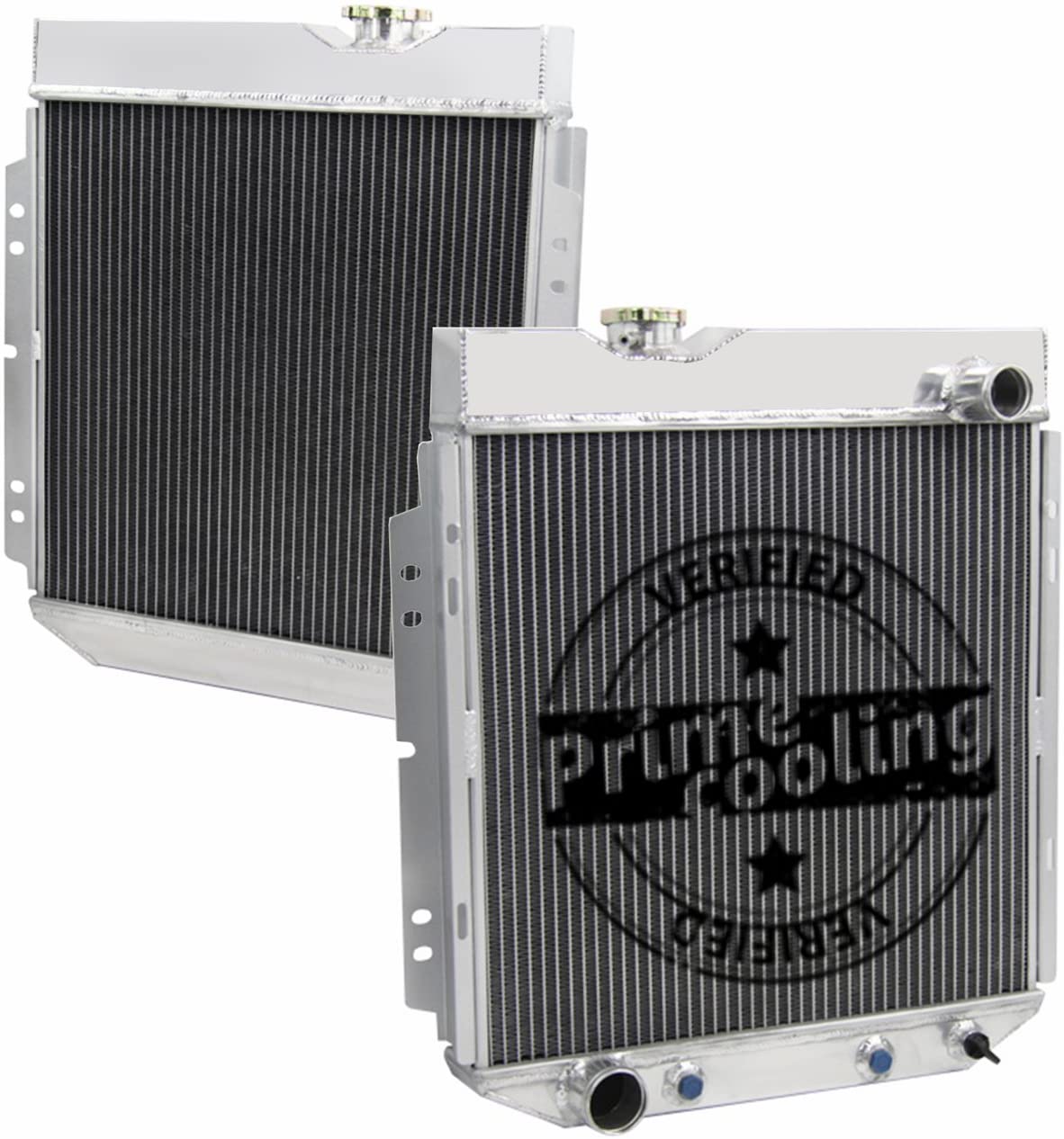 Primecooling 3 Row Aluminum Radiator for Falcon/Ranchero/Mustang/Comet V8 SWAP 1960-66