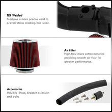 AJP Distributors Black Cold Air Intake Cai Induction Performance System For Civic Si Fb6 Fg4 K24 2.4L 2012 2013 2014 2015 12 13 14 15