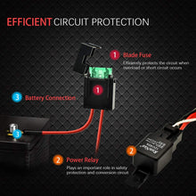 WOWLED Laser Horn Rocker Switch, Waterproof Train Horn Wiring Kit, LED Illuminated Backlit + On/Off Toggle Switch, Relay Wiring Harness Kit for Truck Car Boat SUV ATV UTE 4X4 12V/24V Green