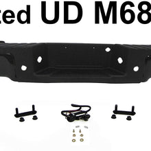 REAR BUMPER Painted Ebony Black FULL ASSY WITH SENSOR HOLE FO1103167