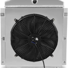 DNA Motoring RA+FS-CHEVYT47-3 3-Row Radiator with Fan Shroud